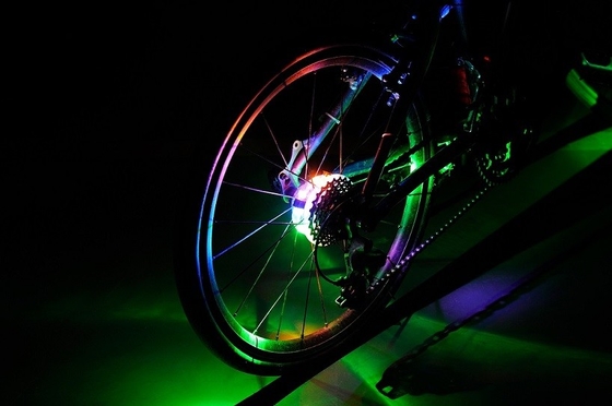 3 أضواء عجلة الدراجة القابلة للبرمجة R44 9.5x1.8cm
