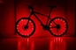 ثابت 3D دراجة تكلم أضواء LED IPX4 ABS ملون مقاوم للماء